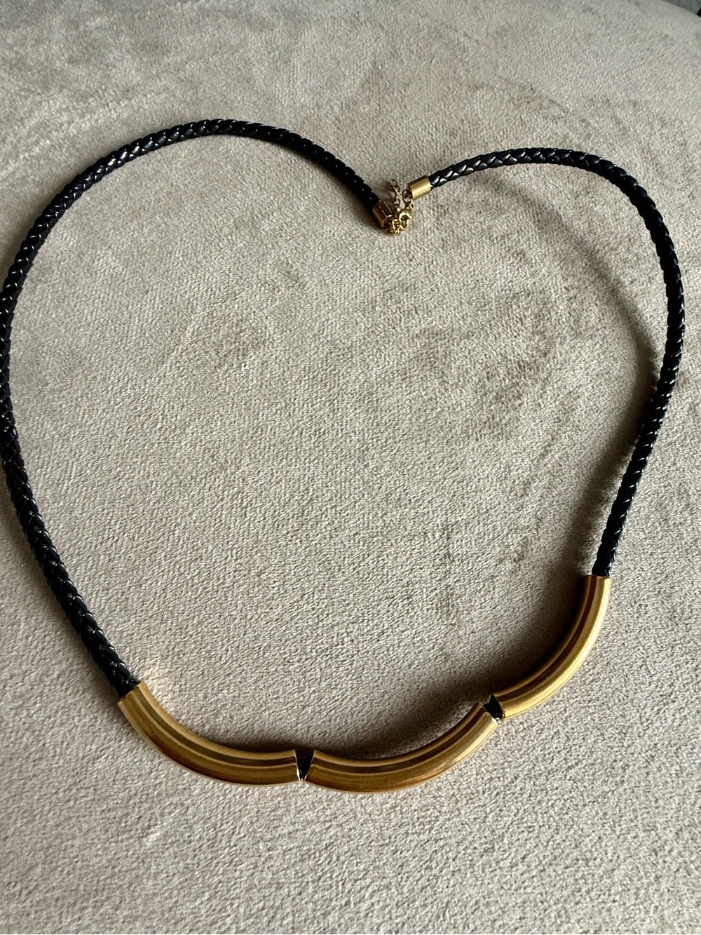 UNO de 50 Gold and Black Necklace